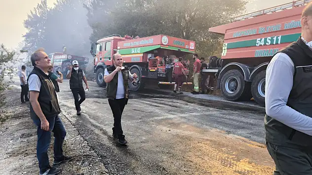 Bolu'da çıkan orman yangınına müdahale devam ediyor