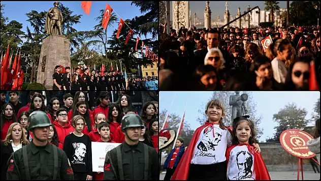 Büyük Önder Atatürk'ü anıyoruz