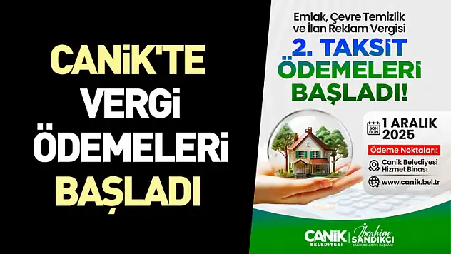 Canik'te Vergi Ödemeleri Başladı