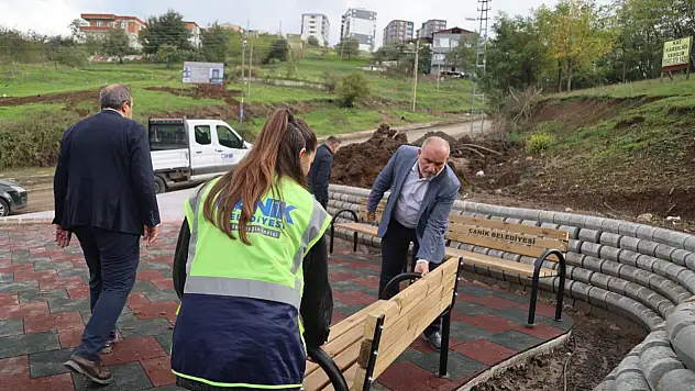 Canik'te yeni park ve mesire alanında sona yaklaşıldı