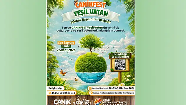 CANİKFEST Yeşil Vatan eğitmen başvuruları başladı