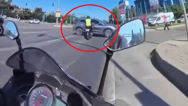 Çarpışma anı kask kamerasında