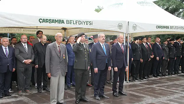Çarşamba'da Gaziler anıldı