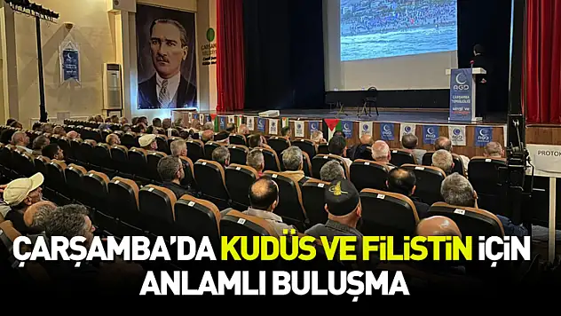 Çarşamba'da Kudüs ve Filistin İçin Anlamlı Buluşma