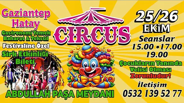 Çarşamba'da Renkli Festival Çocuklara Şenlik Gibi Sirk Etkinliği!