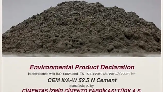 Çimentaş, EPD belgesi ile sürdürülebilirlik taahhüdünü güçlendiriyor