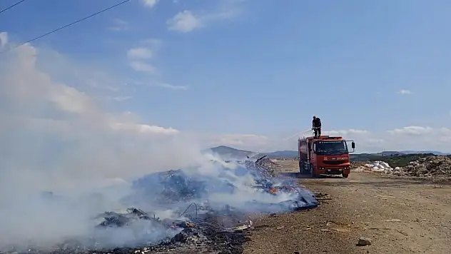 Çöplük alanda çıkan yangın söndürüldü