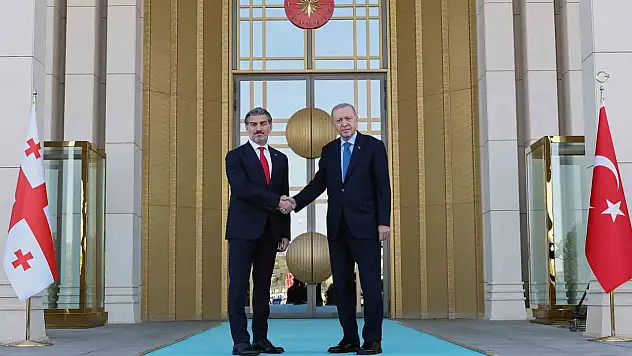 Cumhurbaşkanı Erdoğan, Gürcistan Cumhurbaşkanı Kavelashvili'yi törenle karşıladı