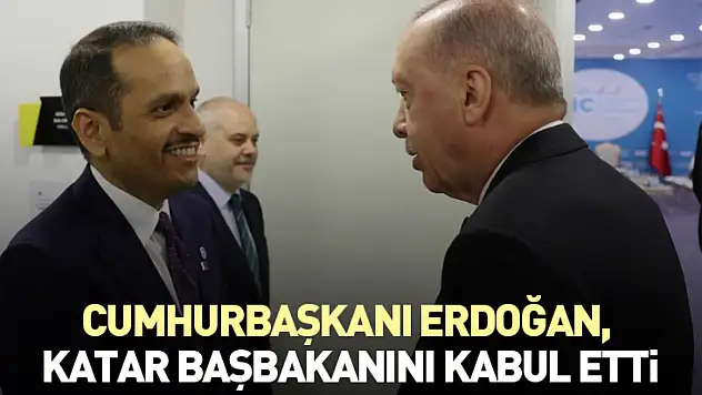 Cumhurbaşkanı Erdoğan, Katar Başbakanını kabul etti