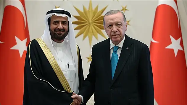 Cumhurbaşkanı Erdoğan, Suudi Arabistan Bakanı Rabia'yı kabul etti