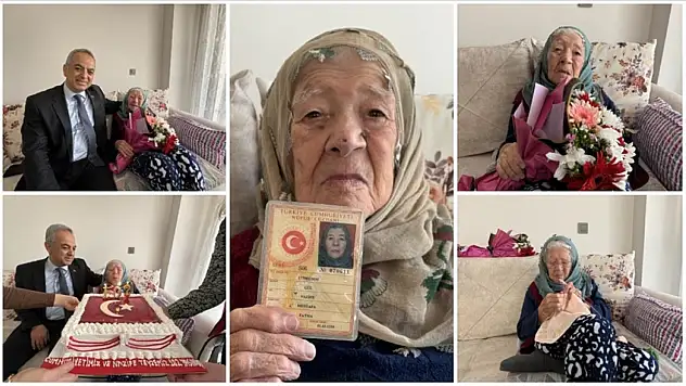 Cumhuriyet ile yaşıt Nazife nine yaşama sevinciyle yıllara meydan okuyor