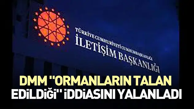 DMM 'ormanların talan  edildiği' iddiasını yalanladı