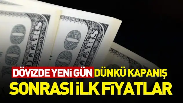 Dövizde yeni gün: Dünkü kapanış sonrası ilk fiyatlar