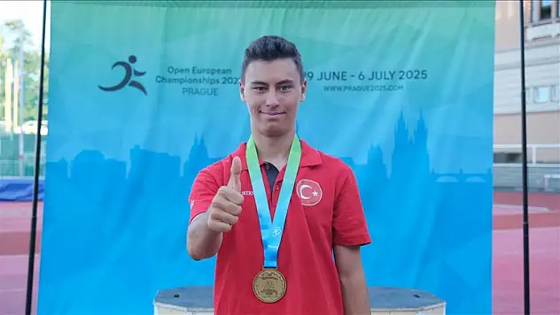 Down sendromlu milli atlet, Avrupa'da altın madalya kazandı