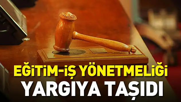 Eğitim-İş yönetmeliği yargıya taşıdı