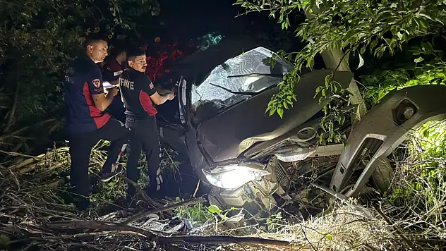 Erbaa'da tarlaya devrilen otomobilde 6 yaralı