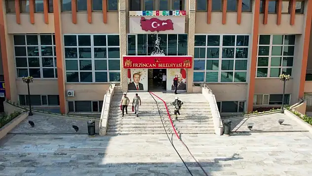 Erzincan Belediyesi'nde Olası Afetlere Karşı Tatbikat