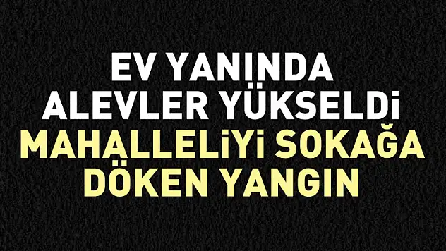 Ev Yanında Alevler Yükseldi: Mahalleliyi Sokağa Döken Yangın