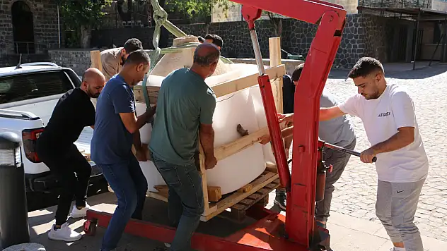 Evinde bulunan tarihi eser pitos müzeye taşındı