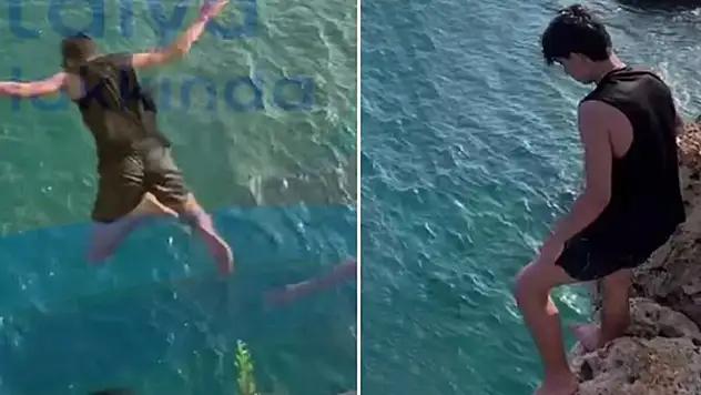 Falezlerden ölüme böyle atladı