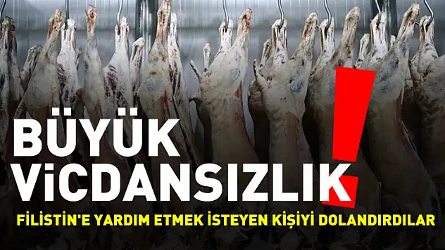 Filistin'e yardım için alınacak 600 ton et dolandırıcılıkla sonuçlandı