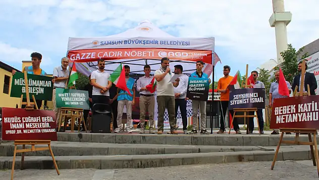 Gazze Dayanışması Samsun'da Meydanlara Taşındı