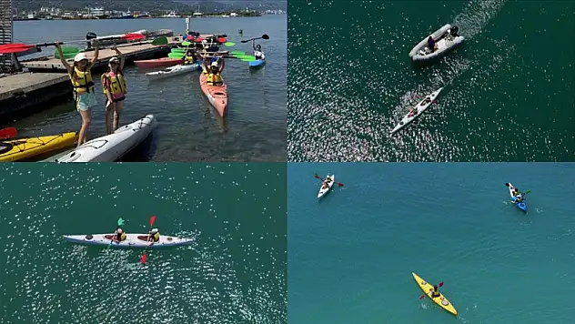 Geleceğin su sporcuları Karadeniz'de yetişiyor