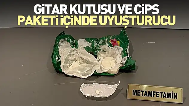 Gitar Kutusu ve Cips Paketi İçinde Uyuşturucu