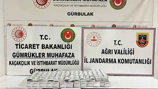 Gürbulak'ta 2 bin 450 adet uyuşturucu hap ele geçirildi