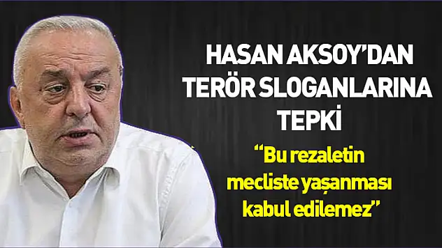 Hasan Aksoy'dan terör sloganlarına tepki