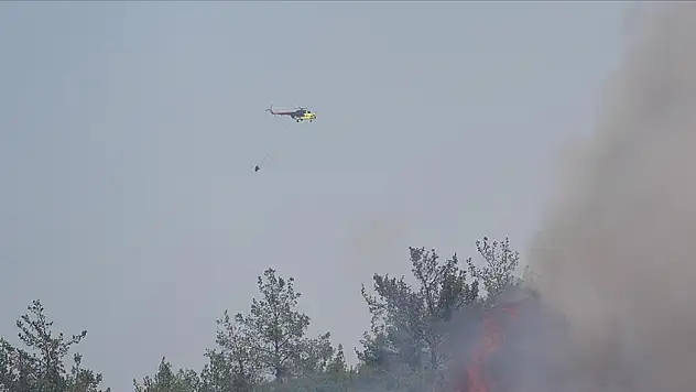 Havadan ve karadan müdahale ediliyor