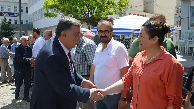 Havza'da protokol bayramlaşması