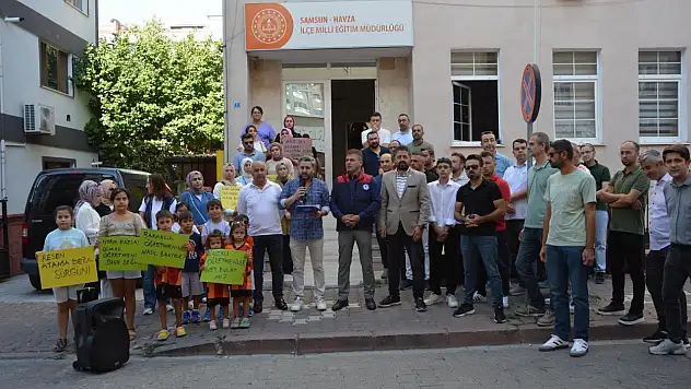Havza'da Resen Atamalara Tepki: 'Öğretmenlerimiz Üvey Evlat Mı?'