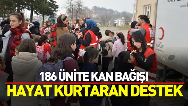 Havza'da Velilerden 186 Ünite Kan Bağışı