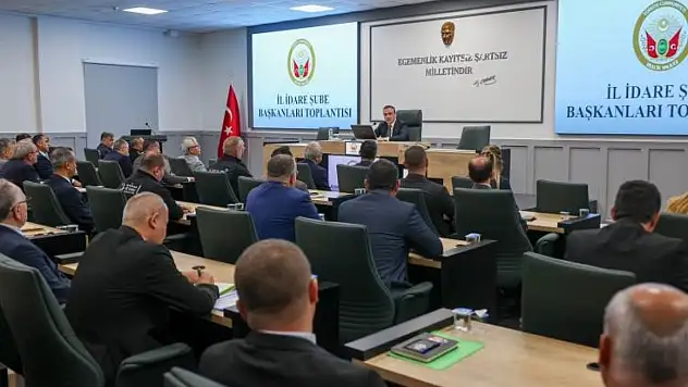 İl İdare Şube Başkanları Toplantısı' yapıldı
