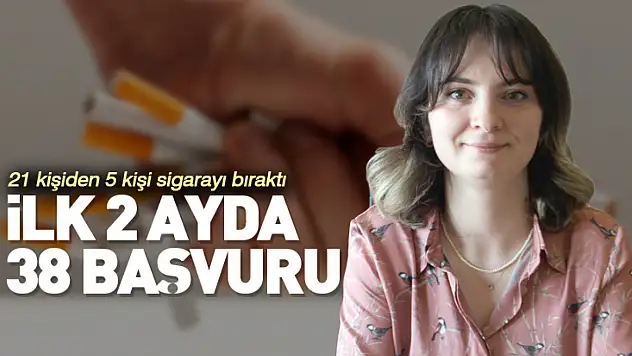 İlk 2 Ayda 38 Başvuru 21 kişiden 5 kişi sigarayı bıraktı