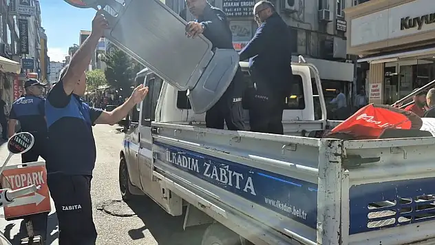 İlkadım'da kaldırım işgallerine son!