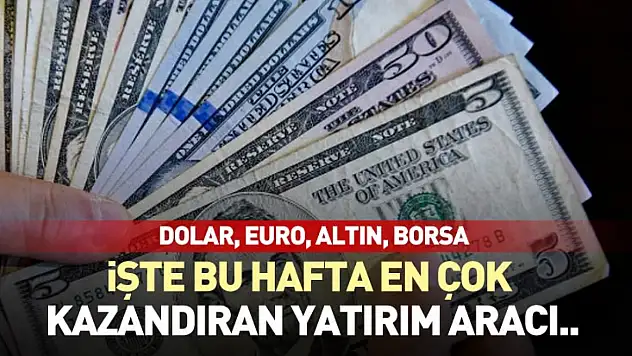 İşte bu hafta en çok kazandıran yatırım aracı..