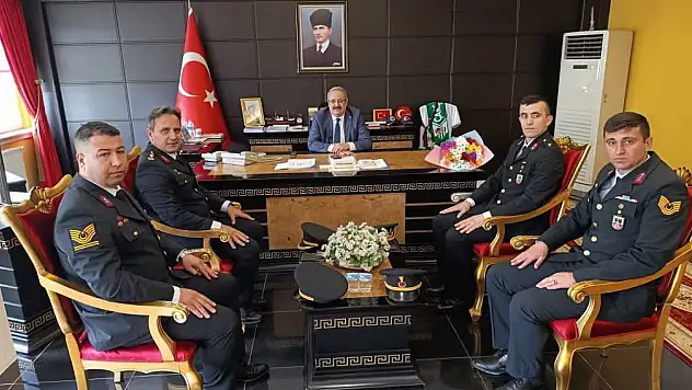 Jandarmadan Kaymakam Sağlam'a anlamlı ziyaret