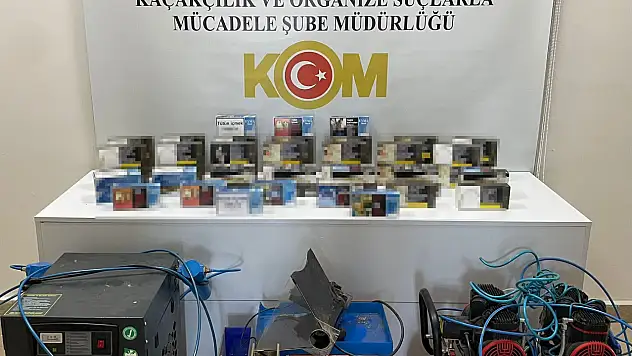 Kaçak makaron ele geçirildi