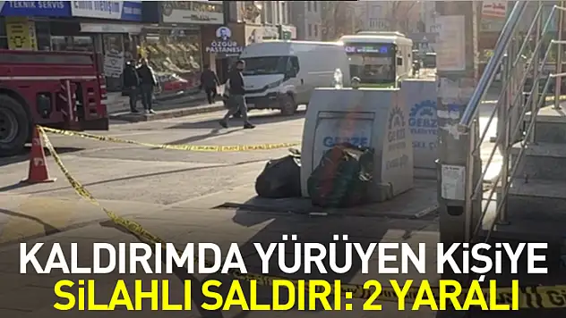 Kaldırımda yürüyen kişiye silahlı saldırı: 2 yaralı