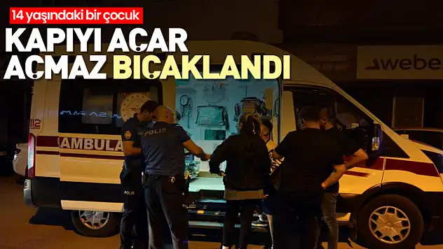 Kapıyı açar açmaz bıçaklandı