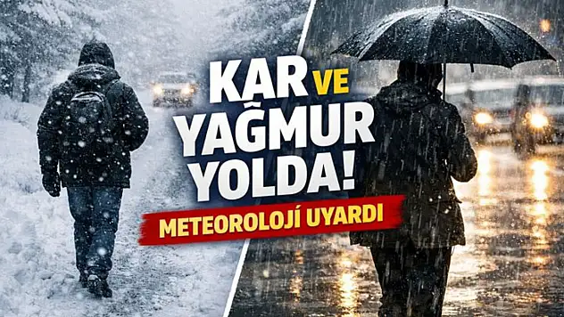 Kar ve yağmur yolda: Meteoroloji uyardı