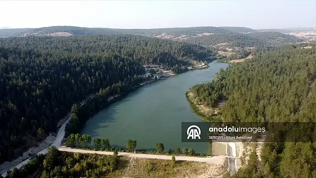 Karabük'te ki Ortakçılar Göleti görenleri büyülüyor