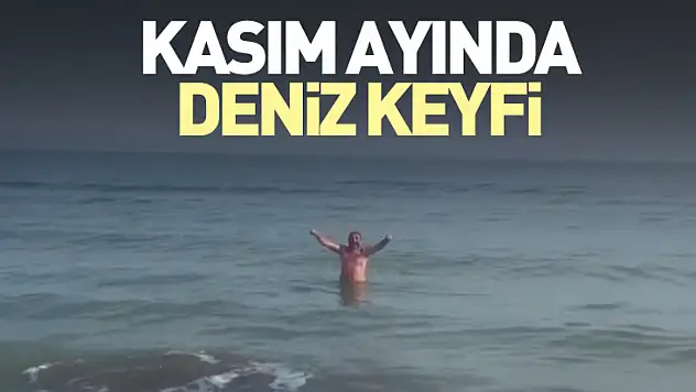 Kasım ayında deniz keyfi