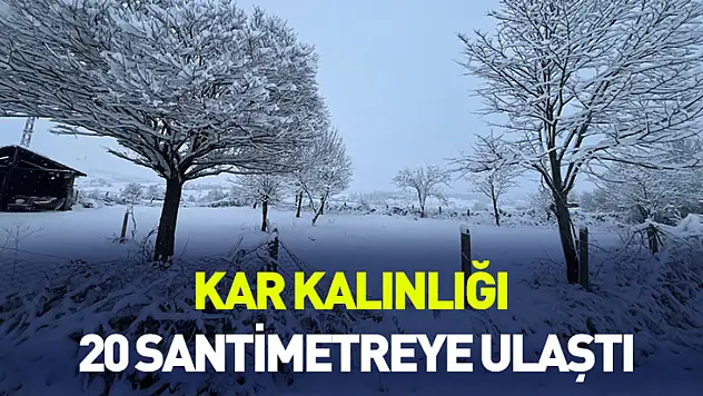 Kavak'ta kar 20 santimetreye ulaştı