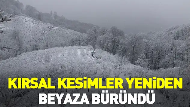 Kırsal Kesimler Yeniden Beyaza Büründü