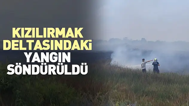 Kızılırmak deltasındaki yangın söndürüldü