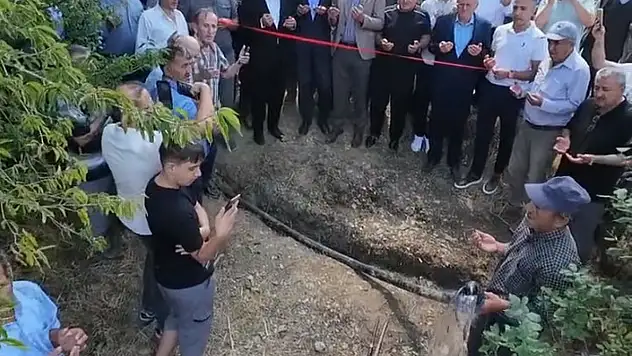 Köyde içme suyu sevinci