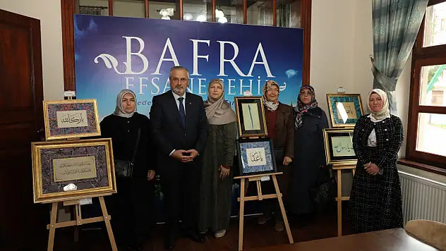Kursiyerlerin 4 Yıllık Eseri Bafra'da Sanatseverlerle Buluştu